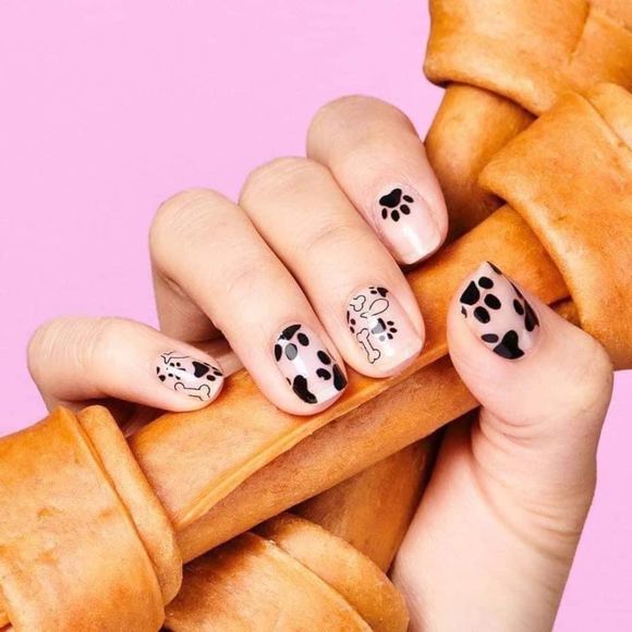 Color Street Other - Color Street, Party Paws, Art designs of paw prints and treats on a clear base